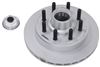 hub with integrated rotor for 8000 lbs axles kodiak 13 inch and - 8 on 6-1/2 dacromet 5/8 bolts 000