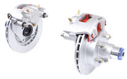 Kodiak Disc Brakes - 10" Hub/Rotor - 5 on 4-1/2 - Dacromet - 3,500 lbs - Oil - KOD77FR