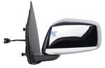 K-Source Replacement Side Mirror - Electric - Black/Chrome - Driver Side