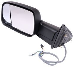 K-Source Custom Flip Out Towing Mirror - Electric/Heat w LED Signal, Lamp - Black - Driver