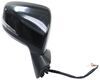 replacement standard mirror electric k-source side - w signal bsds black passenger