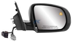 K-Source Replacement Side Mirror - Electric/Heat w Signal, BSDS - Black/Chrome - Passenger Side