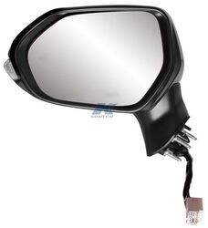 K-Source Replacement Side Mirror - Electric/Heat w Turn Signal - Textured Black - Driver Side