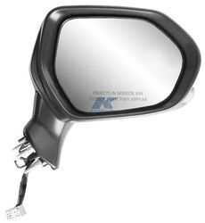 K-Source Replacement Side Mirror - Electric/Heat w Turn Signal - Black/Chrome - Passenger Side