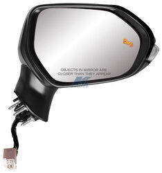 K-Source Replacement Side Mirror - Electric/Heat w Signal, BSDS - Black - Passenger