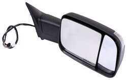 K-Source Custom Flip Out Towing Mirror - Electric/Heat w LED Signal, Lamp - Black - Passenger