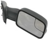 full replacement mirror non-heated k-source custom flip out towing - manual textured black passenger side