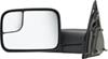 full replacement mirror non-heated k-source custom flip out towing - manual textured black driver side