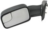 full replacement mirror heated k-source custom flip out towing - electric/heat textured black driver side
