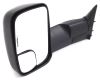 full replacement mirror non-heated k-source custom flip out towing - manual textured black driver side