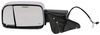 full replacement mirror heated k-source custom flip out towing - electric/heat w signal lamp black/chrome driver