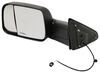 full replacement mirror manual k-source custom flip out towing - textured black driver side
