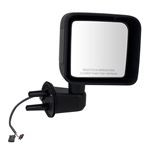 K-Source Replacement Side Mirror - Electric/Heated - Textured Black - Passenger Side                