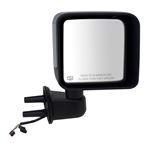 K-Source Replacement Side Mirror - Electric/Heated - Textured Black/Chrome - Passenger Side         