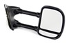 full replacement mirror non-heated k-source custom extendable towing - manual black passenger side