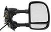 full replacement mirror non-heated k-source custom extendable towing mirrors - electric black pair