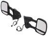 full replacement mirror heated k-source custom extendable towing mirrors - electric/heat black pair