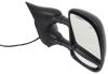 full replacement mirror electric k-source custom extendable towing - electric/heat black passenger side