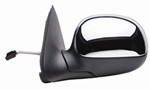 K-Source Replacement Side Mirror - Electric - Black/Chrome - Driver Side                            