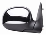 K-Source Replacement Side Mirror - Manual - Black/Chrome - Passenger Side                           