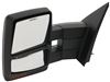 full replacement mirror heated k-source custom extendable towing - electric/heat w signal lamp textured black driver