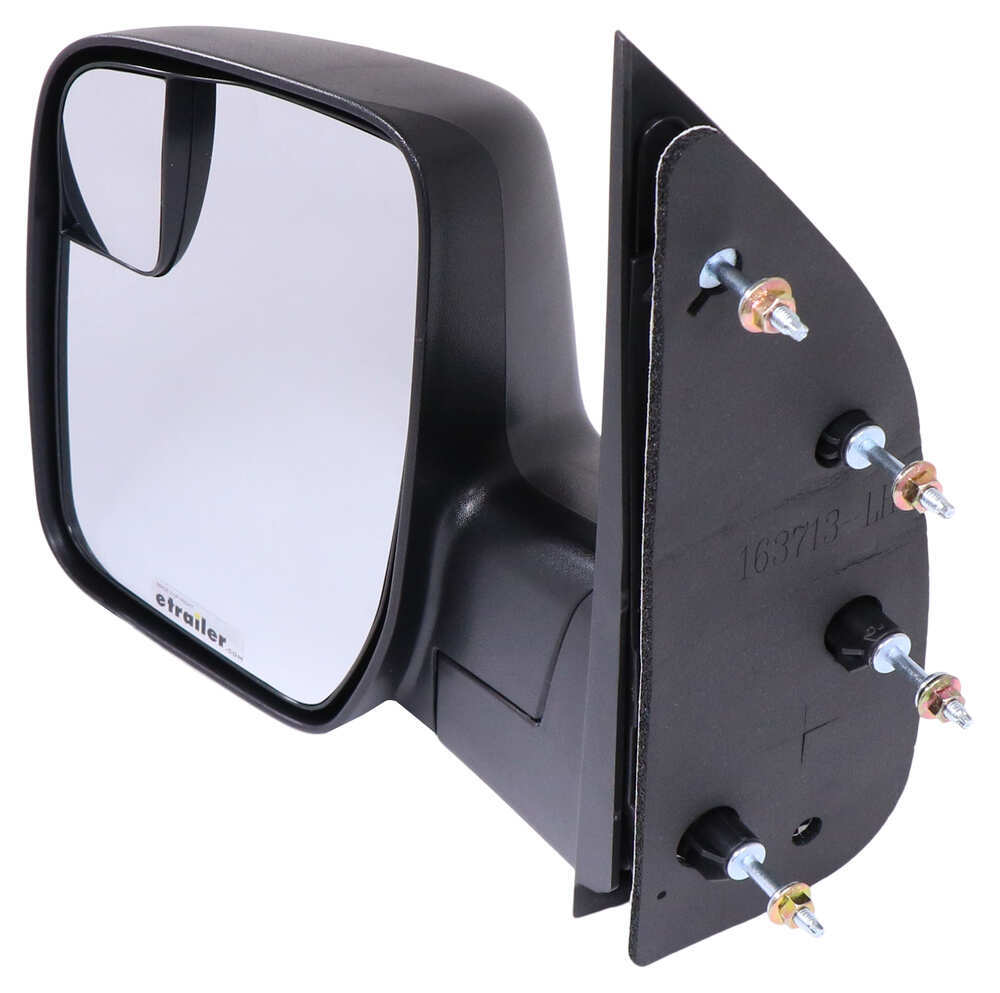 K Source Replacement Side Mirror Manual W Spotter Mirror Textured Black Driver Side K 