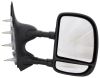full replacement mirror manual k-source custom extendable towing mirrors - textured black pair
