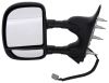 full replacement mirror non-heated k-source custom extendable towing mirrors - electric textured black pair