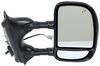 full replacement mirror k-source custom extendable towing - electric/heat w turn signal black passenger
