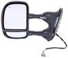full replacement mirror heated k-source custom extendable towing mirrors - electric/heat w turn signal black/chrome pair