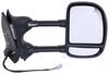 full replacement mirror k-source custom extendable towing - electric/heat w turn signal black/chrome passenger