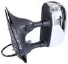 full replacement mirror heated k-source custom extendable towing - electric/heat w turn signal black/chrome driver