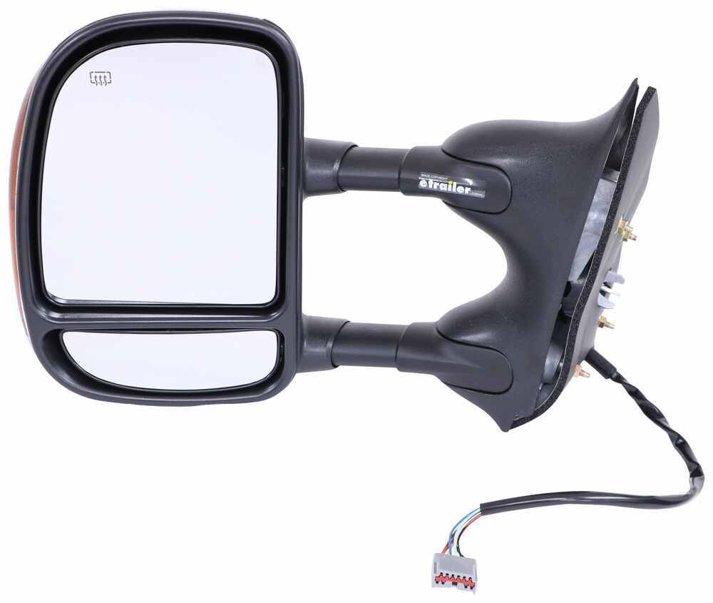 K Source Custom Extendable Towing Mirror Electricheat W Turn Signal Blackchrome Driver K 