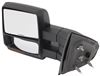 full replacement mirror turn signal/puddle lamp k-source custom extendable towing mirrors - electric/heat w signal textured black pair