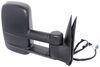 full replacement mirror electric k-source custom extendable towing - electric/heat w led signal textured black passenger