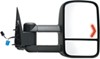 full replacement mirror heated k-source custom extendable towing - electric/heat w led signal textured black passenger