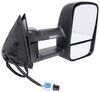 full replacement mirror turn signal k-source custom extendable towing - electric/heat w led textured black passenger