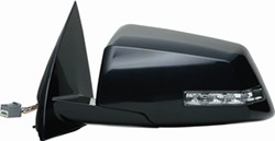K-Source Replacement Side Mirror - Electric/Heat w Signal - Black - Driver                          