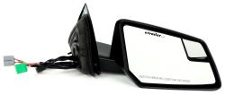 K-Source Replacement Side Mirror - Electric/Heat w Signal, Memory, Power Fold - Black - Passenger   
