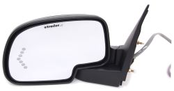 K-Source Replacement Side Mirror - Electric/Heat w LED Signal - Black - Driver                      