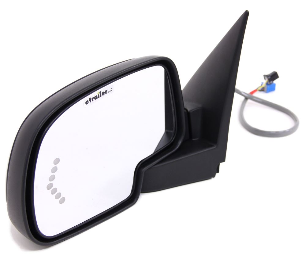 2004 GMC Sierra K-Source Replacement Side Mirror - Electric/Heat w LED Signal - Black - Driver Driver Side Mirror For 2004 Gmc Sierra