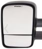 full replacement mirror heated k-source custom extendable towing - electric/heat w led signal textured black driver