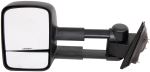 K-Source Custom Extendable Towing Mirror - Manual - Textured Black - Driver Side                    