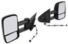 full replacement mirror k-source custom extendable towing mirrors - electric/heat textured black pair
