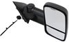 full replacement mirror electric k-source custom extendable towing - electric/heat textured black passenger side