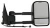 full replacement mirror heated k-source custom extendable towing - electric/heat textured black passenger side