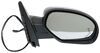 replacement standard mirror electric k-source side - electric/heat w signal memory power fold black passenger