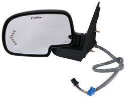 K-Source Replacement Side Mirror - Electric/Heat w Signal, Lamp, Memory, Power Fold - Driver        