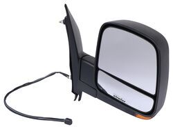 K-Source Replacement Side Mirror - Electric/Heat w Signal, Spotter Mirror - Black - Passenger       