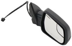 K-Source Replacement Side Mirror - Electric w/ Spotter Mirror - Textured Black - Passenger Side     